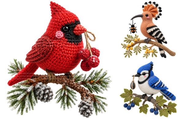 Download Crochet Bird Clipart Bundle - Bird clipart Collection