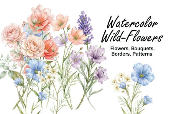 Download Watercolor Wildflower Clipart Collection - Premium Resources