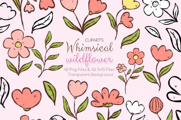 Download Whimsical Wildflower Clipart SVG - Premium Resources