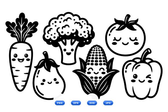 Download Kawaii Vegetable Clipart Pack - Clipart pack Collection
