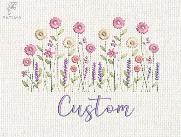 Download Personalized Wildflower Embroidery File - Wildflower Collection