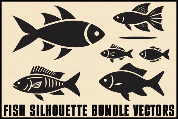 Download Fish Silhouette Vector Clipart Pack - Clipart pack Collection