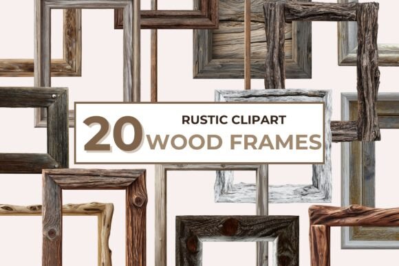 Download Rustic Wood Frames Clipart Pack - Clipart pack Collection